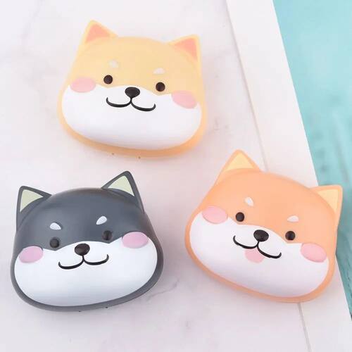 Portable Cartoon Contact Lens Case, Viagem Suporte De Plást