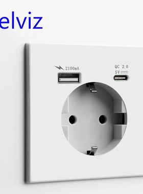 Delviz-toma de corriente USB de pared, enchufe eléctrico in