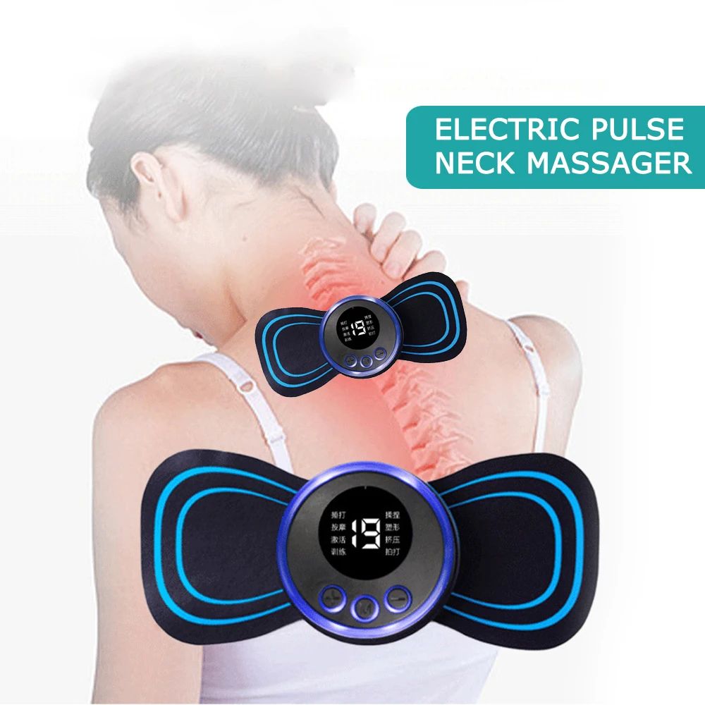 Electric Pulse Neck Massager EMS Cervical Massage For Neck B