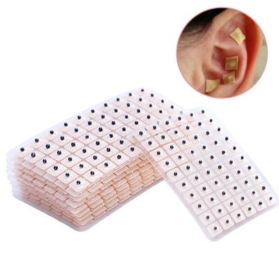 600Pcs Cowherb Seed Ear Stickers Auriculotherapy Acupuncture