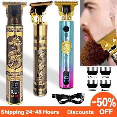 Afeitadora eléctrica profesional para hombres, máquina de