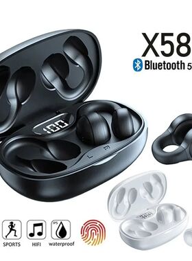 TWS X58 Wireless Bone Conduction Headphones Bluetooth Earpho