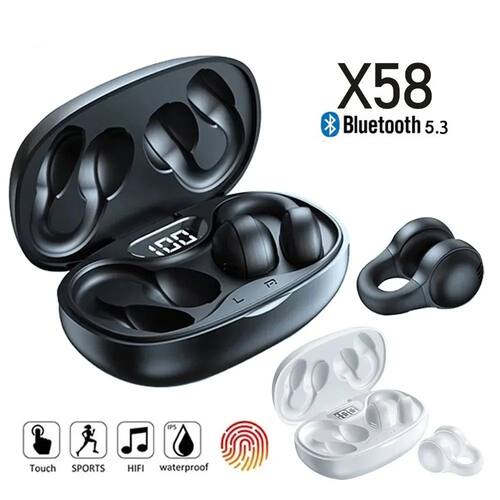 TWS X58 Wireless Bone Conduction Headphones Bluetooth Earpho