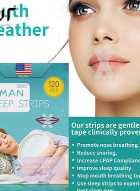 Anti Snoring Mouth Tape Sleep Aid Breathing Stopper Nose Hea