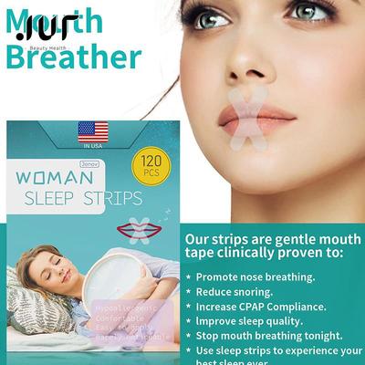 Anti Snoring Mouth Tape Sleep Aid Breathing Stopper Nose Hea