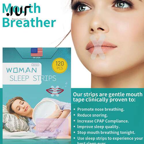Anti Snoring Mouth Tape Sleep Aid Breathing Stopper Nose Hea