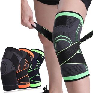 Joelheiras Elásticas Pressurizadas Para Homens, Protetor De