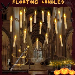Remote Hanging Operated Battery Flameless Flutuante Candles,