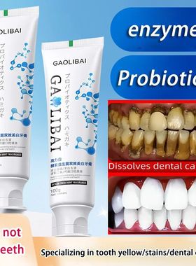 Enzima Probiótico Whiten Toothpaste, Remove manchas, Freshe