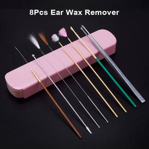 8pcs Ear Pick Ear Tools Set Ear Wax Pickers Set Ear Cleaner