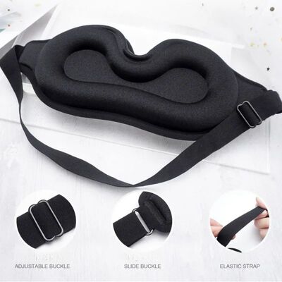 3D Block Out Light Sleeping Eye Mask para homens e mulheres,