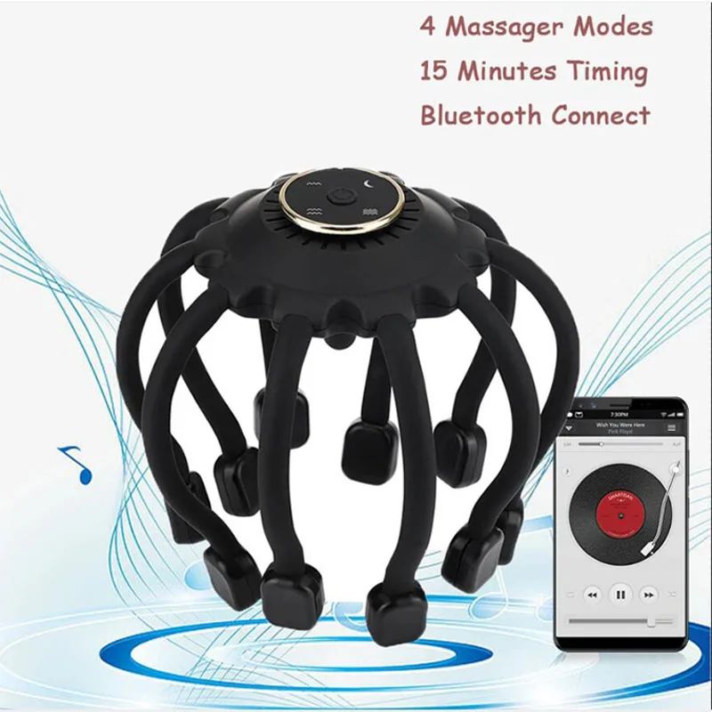 Elétrica polvo cabe?a massageador, couro cabeludo massagem,