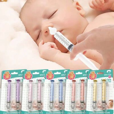 Seringa Aspirador Nasal Bebê, Limpador Nariz, Rinite, Lavad