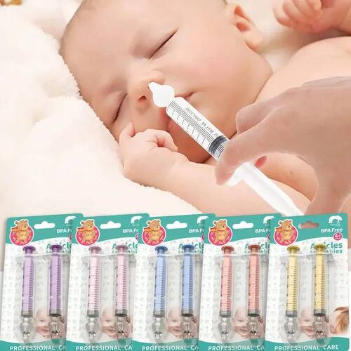 Seringa Aspirador Nasal Bebê, Limpador Nariz, Rinite, Lavad