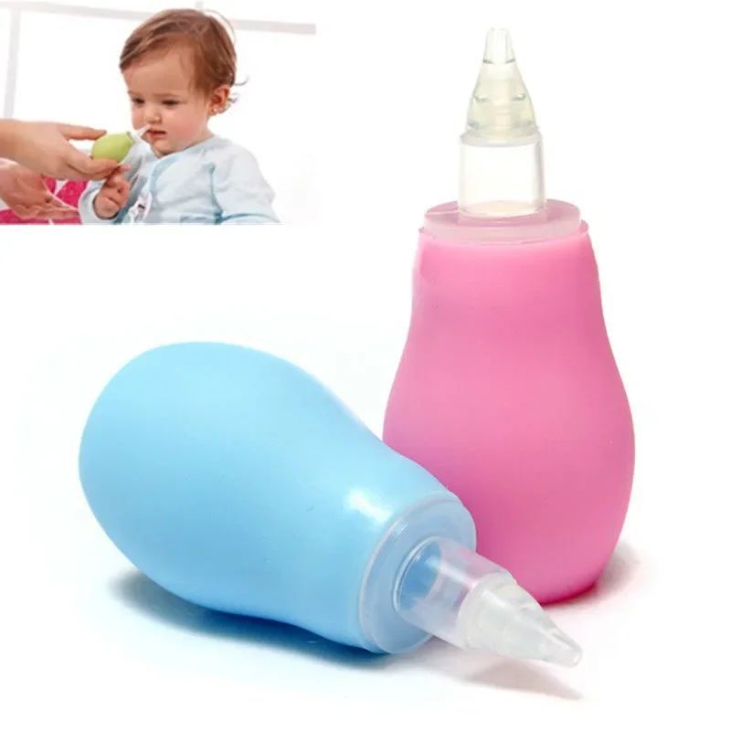 Aspirador Nasal Silicone do bebê, Aspirador Nariz, Aspirado - 实物图
