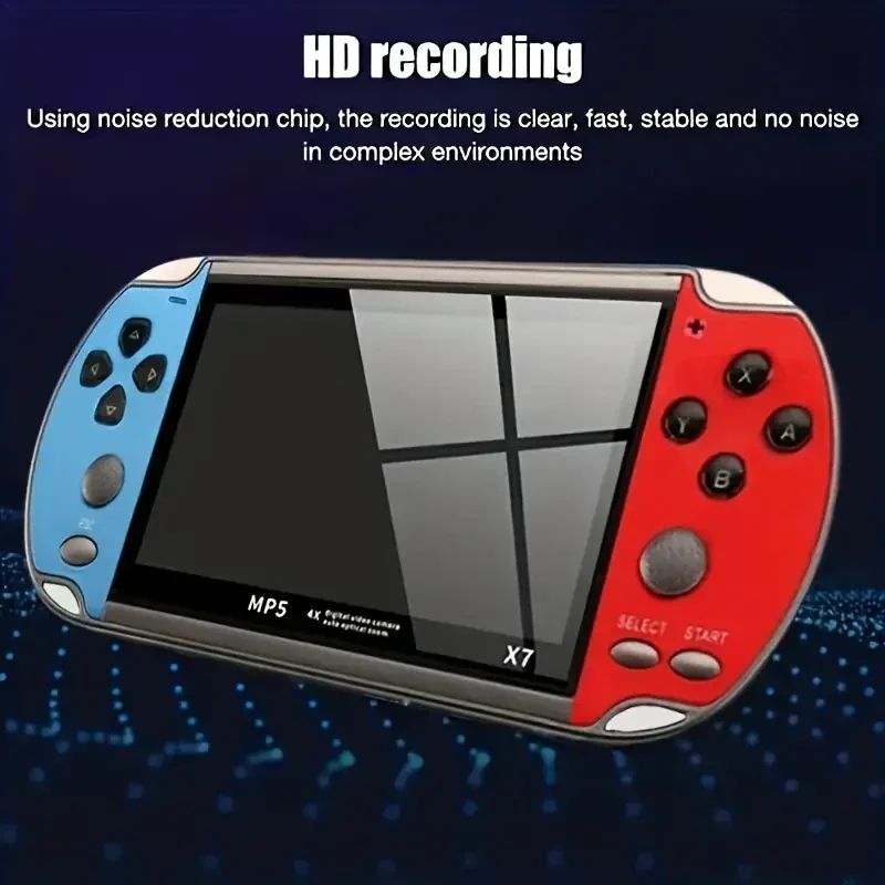 Consola de juegos portátil X7, reproductor de Audio y víde