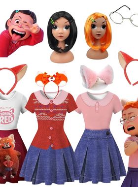 Disney transformando traje vermelho princesa vestido terno c