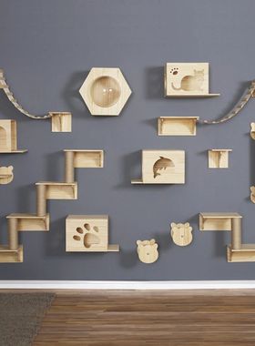 Móveis de parede Hammock para gato, Prateleiras De Escalada