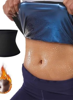 Sauna cintura trimmer barriga envoltório ino esporte suor b