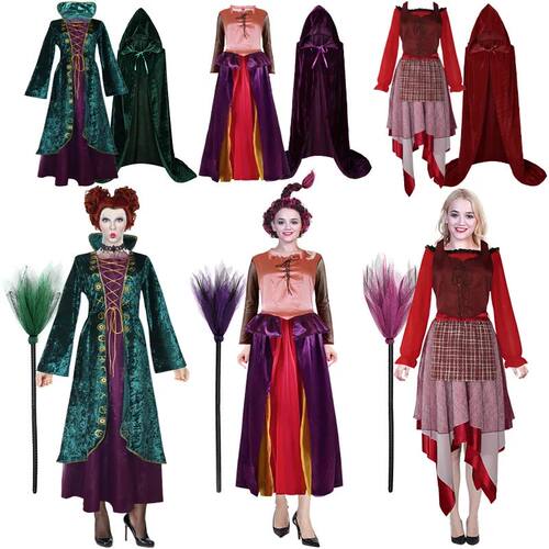 Hocus Pocus 2 vestido longo para mulheres e meninas, baile d
