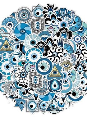 Pacote de adesivos Evil Eye para adultos e adolescentes, di