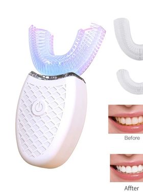Cepillo de dientes eléctrico ultrasónico en forma de U, ce