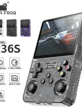 Data Frog-consola de videojuegos portátil Retro R36S, siste