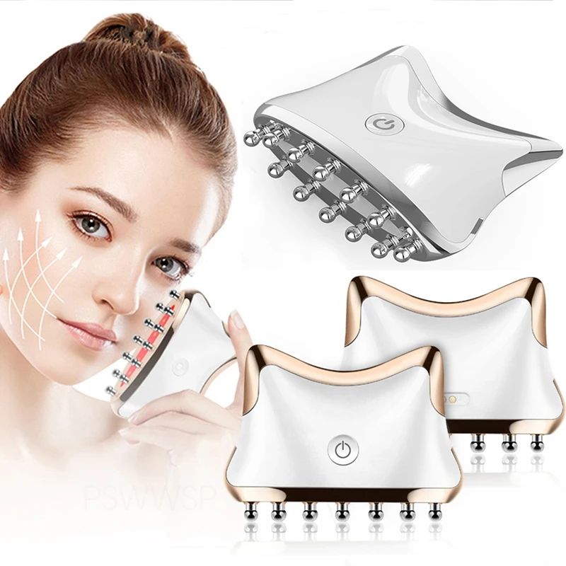 Electric Scraping Meridian Massager EMS Microcurrent Facial