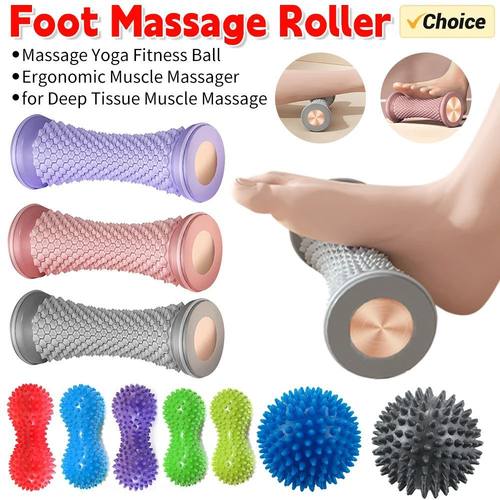 Rodillo de masaje de pies ergonómico portátil, herramienta