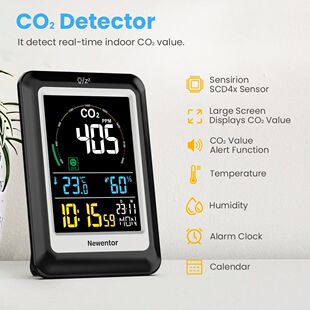 Newentor-Monitor de calidad del aire 5 en 1, medidor de dió