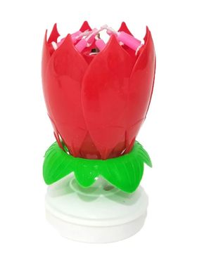 Velas rotativas do lótus para bolos de aniversário Cool Bi