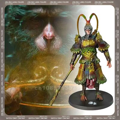 Mito preto Wukong Figura Anime, The Destined One Action Figu