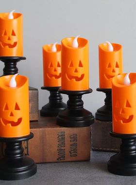 Colorido LED Candle Light, Halloween Candlestick, Decora??o