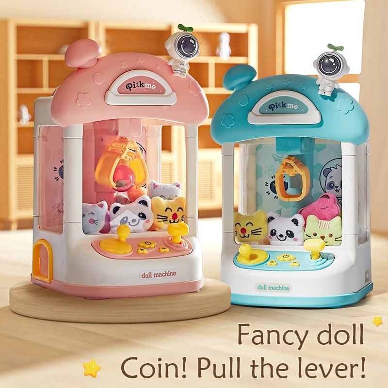 Máquina de mu?ecas que funciona con monedas, Mini garra, at - 实物图