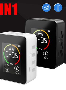 Medidor de CO2 LCD 3 en 1, 2,8 pulgadas, temperatura de cali