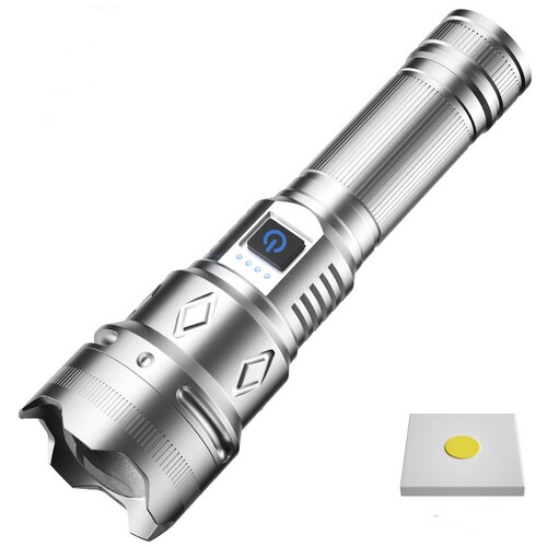 Super branco laser led lanterna 1000lm tocha usb recarregáv