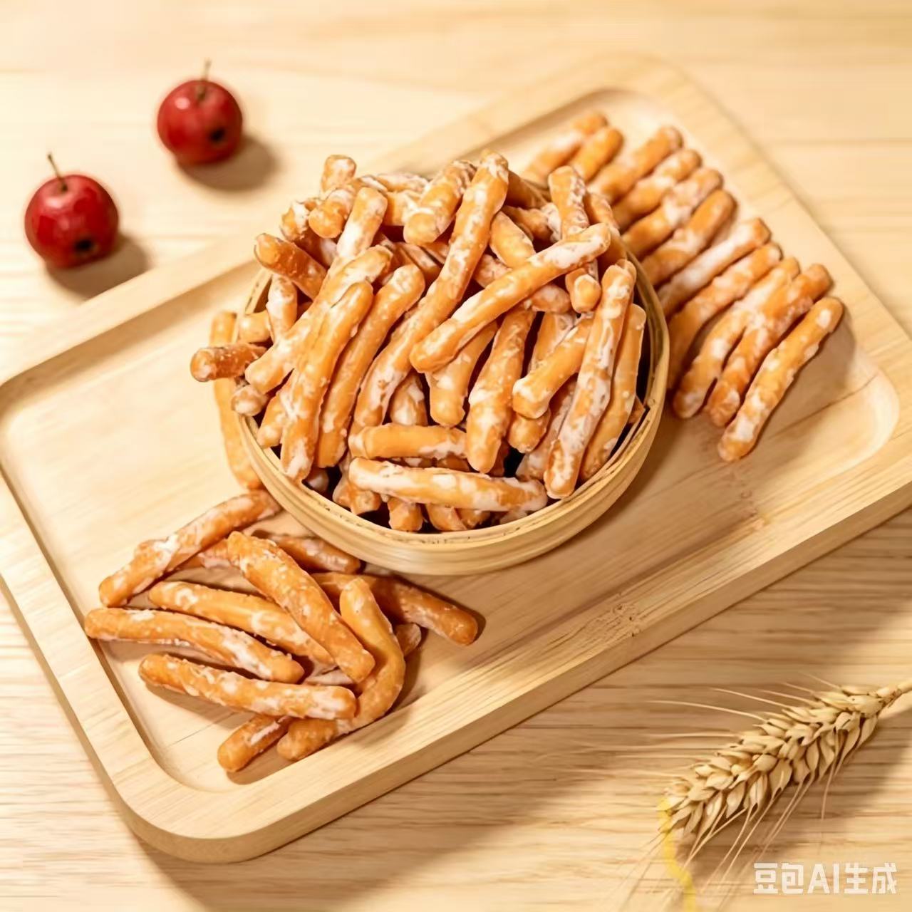 郯食郡 张木果子老式金果棒传统手工制作解馋小零食金果条金果棒