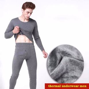 Men's Thermal Underwear Long Johns For Male Winter Thick The