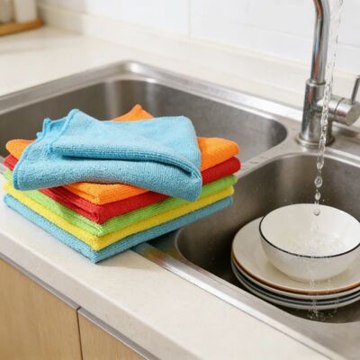 Ultra Absorbent Microfiber Towels, Lint-Free Reusable Cleani