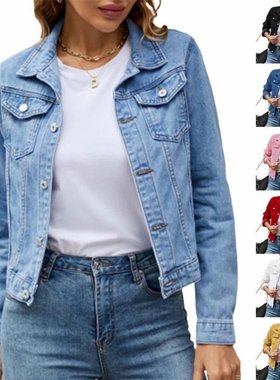 for Long Sleeve Jacket Women Jackets Coat denim jeans ladies