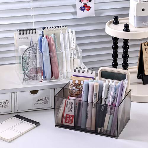 1pc acrylic pencil marker pen stationery holder desktop stat