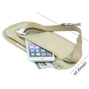 Invisible Travel Waist Packs Pouch for Passport Money Belt B