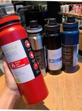 1000ml Water Bottle Keeps Cold Cool and Heat Stainless Steel