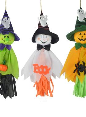 Halloween scarecrow decorated doll ghost pendant