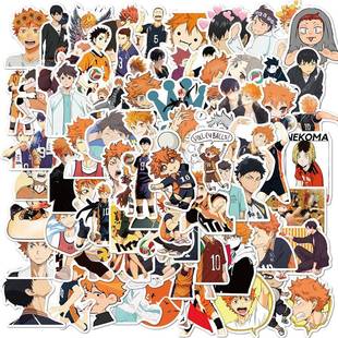 50/102pcs Anime Cartoon TV Haikyuu Stickers For Laptop Bicyc