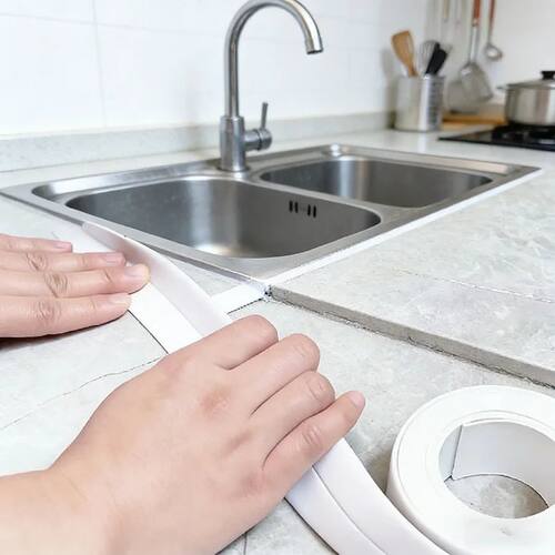 Self-Adhesive Waterproof Caulk Seal Tape – PVC Oil-Proof Se