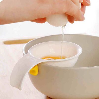 1PC Food Grade Plastic Egg White Separator with Bowl Edge Si