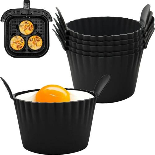 Reusable silicone baking cups, non-stick muffin cupcake mold