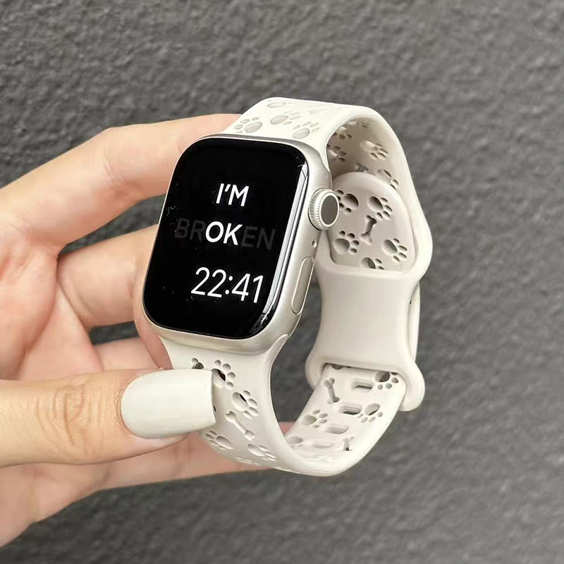 适用苹果S10手表iwatch10表带applewatch9液态硅胶S9新款创意腕带