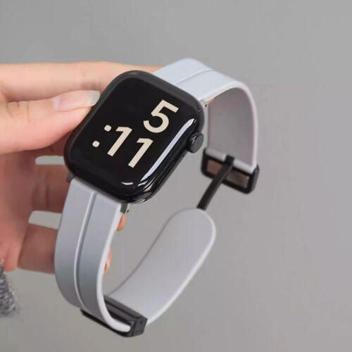 高级感磁吸扣硅胶适用华为手环fit5表带fit4pro女fit3腕带运动男